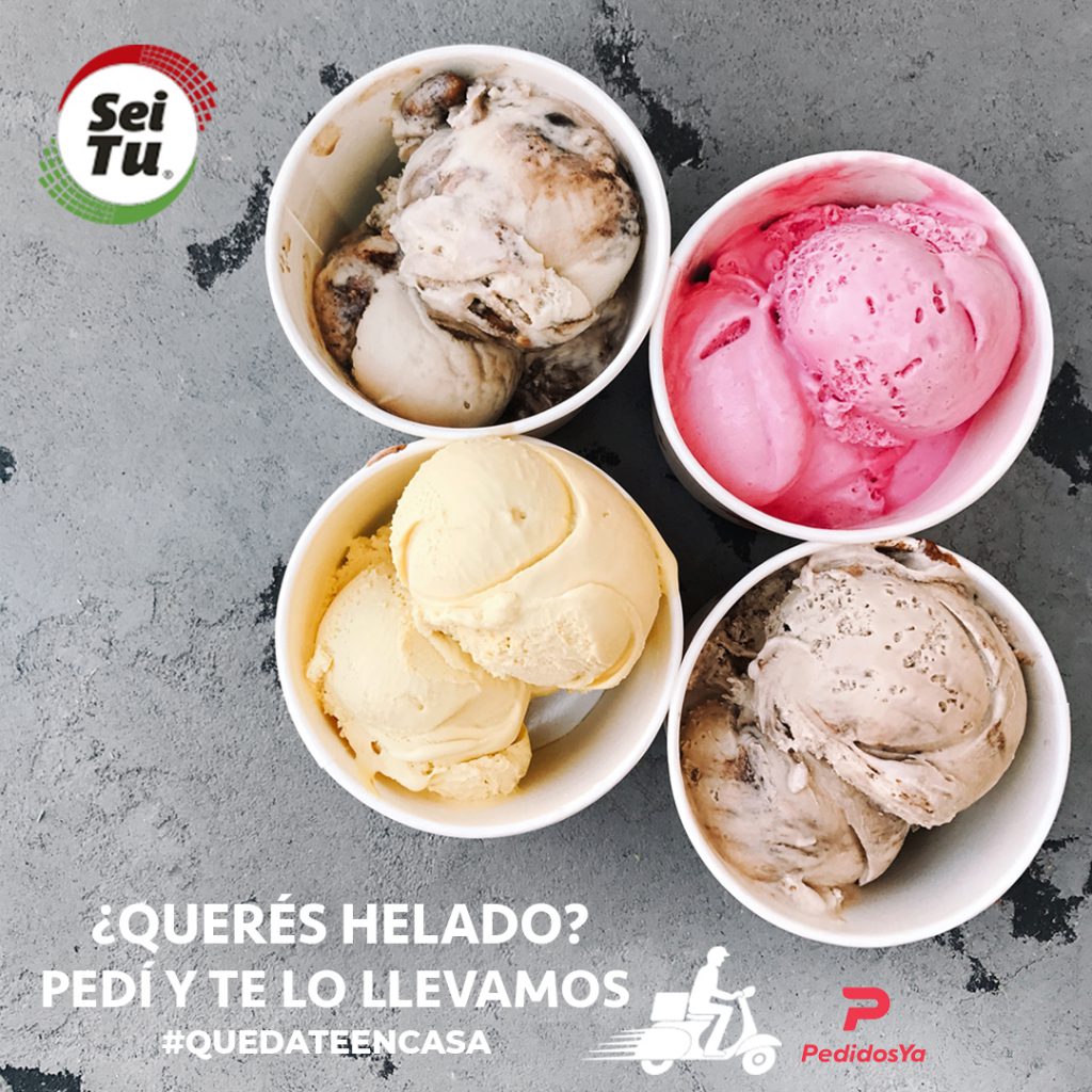 ¿Querés helado? pedí y te lo llevamos