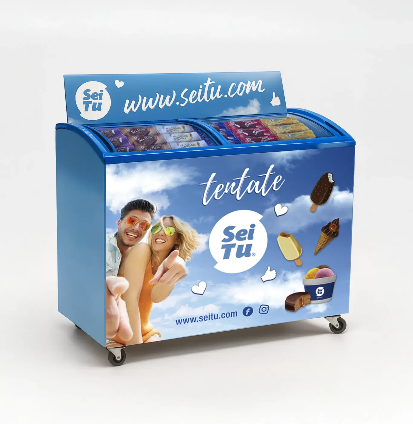 Freezer Sei Tu con productos