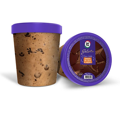 Chocolate con trozos de chocolate