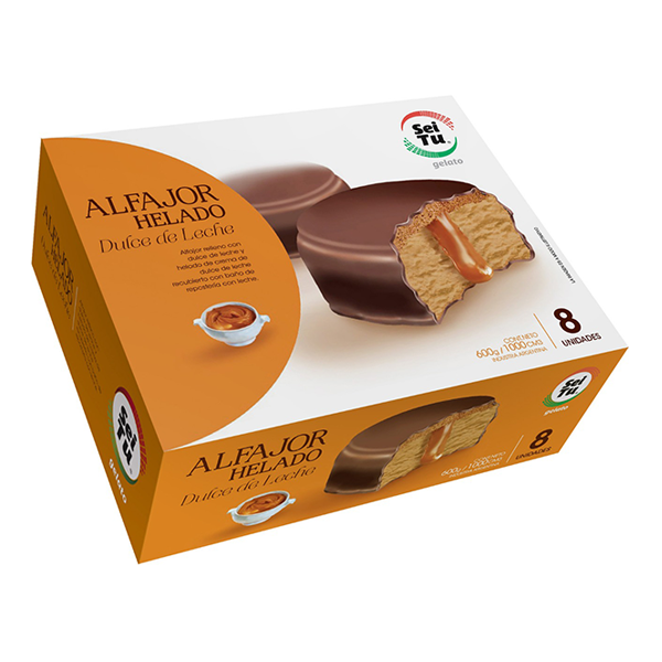 Alfajor helado negro