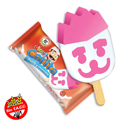 Carita crema y frutilla sin gluten