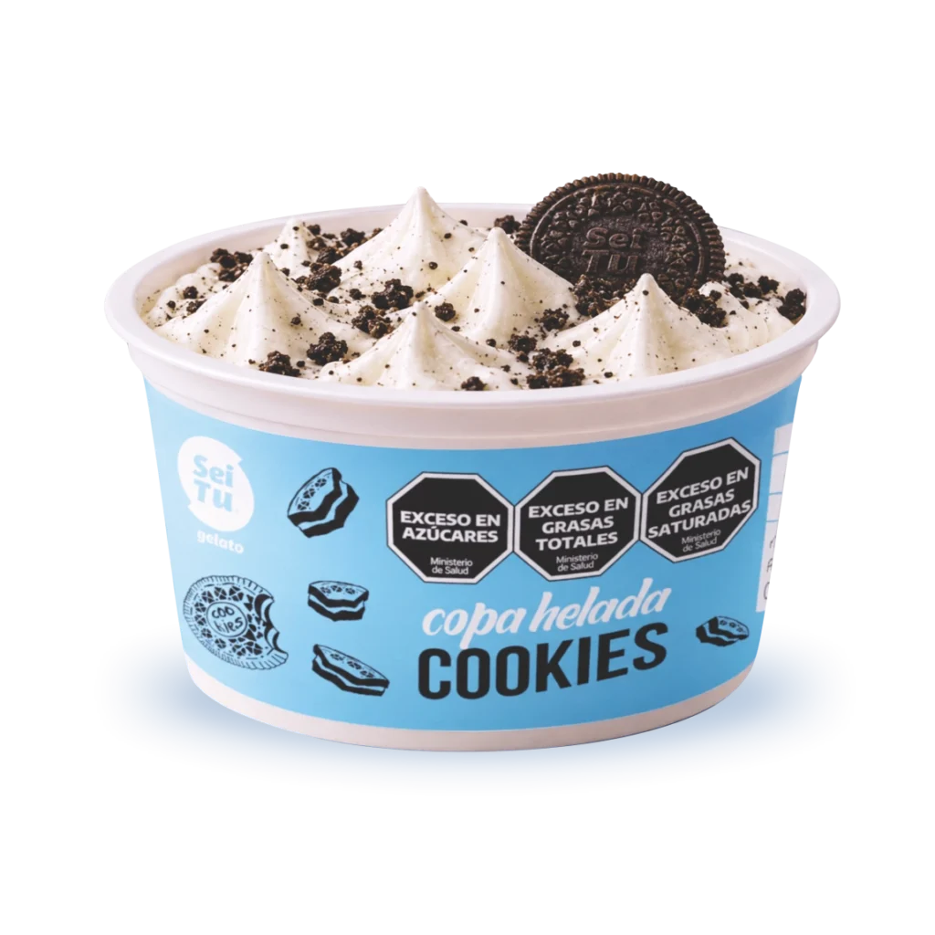 Copa Cookies Crema americana con cookies y dulce de leche