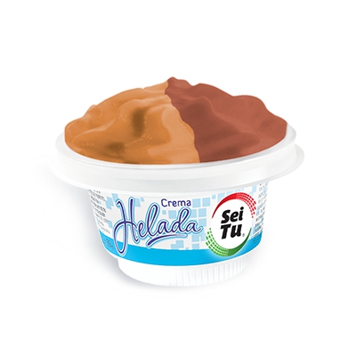 Copita helada de chocolate y dulce de leche