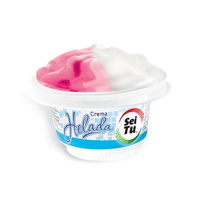 Copita helada de frutilla y crema americana