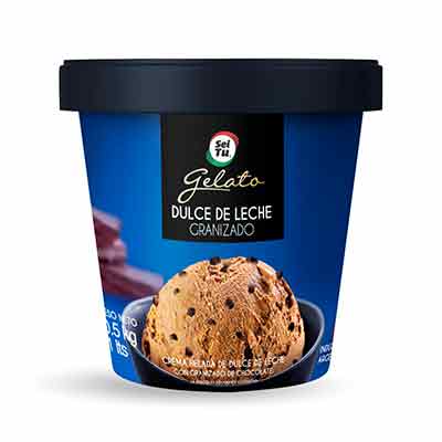 Pote de heldo de dulce de leche granizado Sei Tu