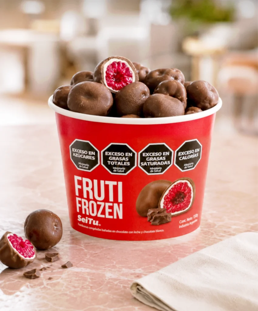 Frutifrozen Frambuesas bañadas