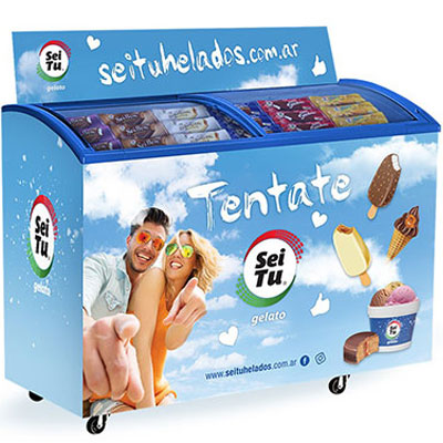 Freezer con helados Sei Tu