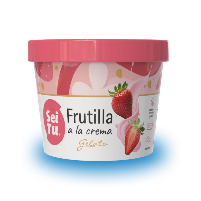 Gelato Premium Frutilla a la crema