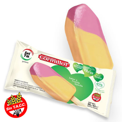 Palito frutilla y vainilla sin gluten