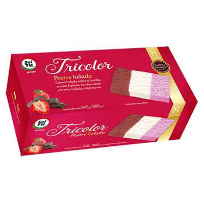Postre tricolor
