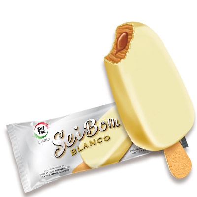 Helado Sei Bom blanco